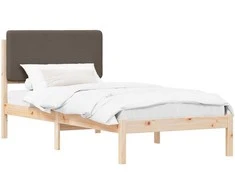 Lova Lovo rėmas su apmuštu galvūgaliu Taupe 90 x 200 cm