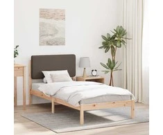 Lova Lovo rėmas su apmuštu galvūgaliu Taupe 75 x 190 cm