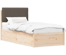 Lova Lovo rėmas su apmuštu galvūgaliu Taupe 100 x 200 cm