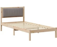Lova Lovo rėmas su apmuštu galvūgaliu Taupe 90 x 200 cm