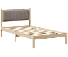 Lova Lovo rėmas su apmuštu galvūgaliu Taupe 100 x 200 cm