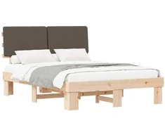 Lova Lovo rėmas su apmuštu galvūgaliu Taupe 150 x 200 cm