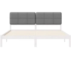 Lovo rėmas su apmuštu galvūgaliu Taupe 200 x 200 cm