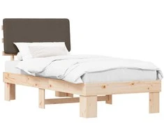 Lova Lovo rėmas su apmuštu galvūgaliu Taupe 75 x 190 cm