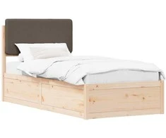 Lova Lovo rėmas su apmuštu galvūgaliu Taupe 100 x 200 cm