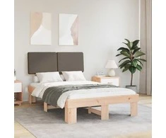 Lova Lovo rėmas su apmuštu galvūgaliu Taupe 120 x 200 cm