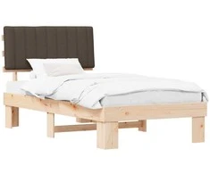 Lova Lovo rėmas su apmuštu galvūgaliu Taupe 100 x 200 cm