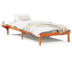 Lova Lovos rėmas Vaško ruda 90 x 200 cm Kietos pušies mediena