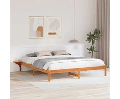 Lova Lovos rėmas Vaško ruda 180 x 200 cm Kietos pušies mediena