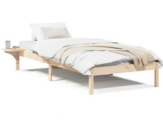 Lova Lovos rėmas Natūrali 90 x 190 cm Kietos pušies mediena