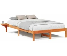 Lova Lovos rėmas Vaško ruda 140 x 190 cm Kietos pušies mediena