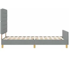 Lova Lovos rėmas su galvūgalio Šviesiai pilka 90 x 200 cm audinys