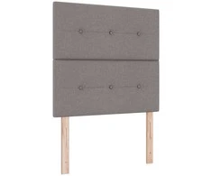 LED Čiužinio Lova su čiužiniu Taupe 90 x 190 cm audinys