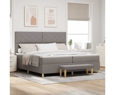 Kiemas lova su pagalve Tortora 200 x 200 cm audinys