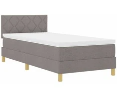 LED Čiužinio Lova su LED juostelėmis Taupe 100 x 200 cm audinys