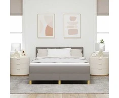 Kiemas lova su pagalve Tortora 160 x 200 cm audinys