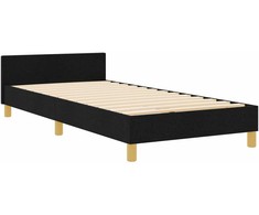Lova Lovos rėmas su galvūgalio Juoda 90 x 200 cm audinys
