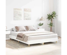 Lova Lovos rėmas 2 pcs Balta 152 x 203 cm Apdirbta mediena