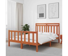 Lova Lovos rėmas su galvūgalio Vaško ruda 205,5 x 155,5 x 100 cm