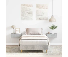 Lova Lovos rėmas Betono pilka 203 x 93 x 25 cm Apdirbta mediena