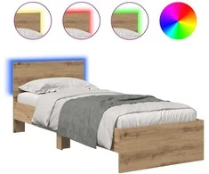 Lova Lovos rėmas Amatininkų ąžuolas 75 x 190 cm Apdirbta mediena