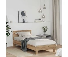 Lova Lovos rėmas Amatininkų ąžuolas 75 x 190 cm Apdirbta mediena