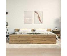 Lova Lovos rėmas su galvūgalio Amatininkų ąžuolas 203 x 203 x 50 cm