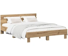 Lova Lovos rėmas Artisano ąžuolo 135 x 190 cm Apdirbta mediena