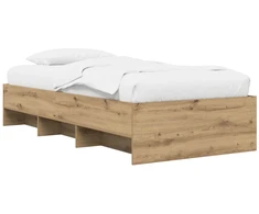 Lova Lovos rėmas Artisano ąžuolo 80 x 200 cm Apdirbta mediena