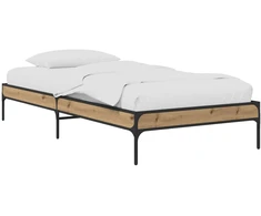 Lova Lovos rėmas Artisano ąžuolo 80 x 200 cm Apdirbta mediena
