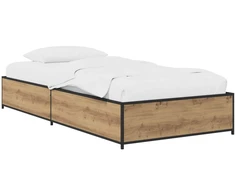 Lova Lovos rėmas Artisano ąžuolo 80 x 200 cm Apdirbta mediena
