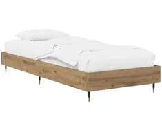 Lova Lovos rėmas Artisano ąžuolo 80 x 200 cm Apdirbta mediena