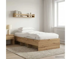 Lova Lovos rėmas Artisano ąžuolo 80 x 200 cm Apdirbta mediena