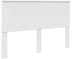 Lovos rėmas Balta 150 x 200 cm Kietos pušies mediena