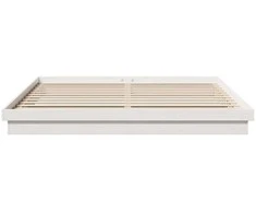 Lovos rėmas Balta 200 x 200 cm Kietos pušies mediena