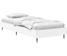 Lova Lovos rėmas Balta 80 x 200 cm Apdirbta mediena