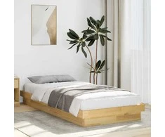 lovos rėmas be čiužinio 100x200 cm ąžuolo masyvo