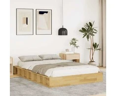 Lovos rėmas be čiužinio 120x200 cm ąžuolo masyvo