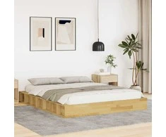 Lova Lovos rėmas be čiužinio 140x190 cm ąžuolo masyvo