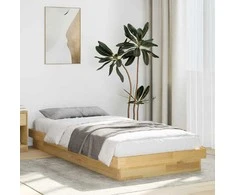 Lova lovos rėmas be čiužinio 75x190 cm ąžuolo masyvo