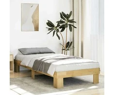 Lova Lovos rėmas be čiužinio 75x190 cm ąžuolo masyvo