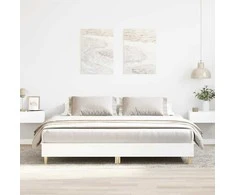 Lova Lovos rėmas be čiužinio, baltas, 160x200 cm, apdirbta mediena