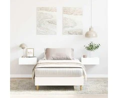 Lovos rėmas Be Čiužinio Baltas 90x190 cm Inžinierinė mediena