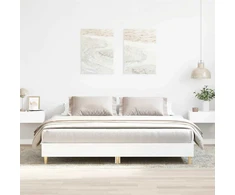 Lova Lovos rėmas be čiužinio, baltos, 200x200cm, apdirbta mediena
