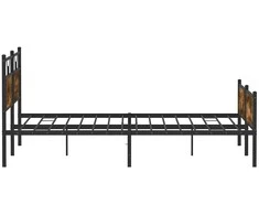 Lova Lovos rėmas be čiužinio, dūminio ąžuolo, 183x213cm, metalas