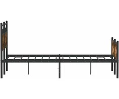 Lovos rėmas be čiužinio, dūminio ąžuolo, 120x200cm, mediena
