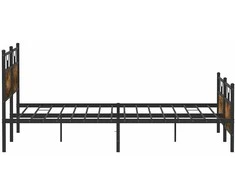 Lovos rėmas be čiužinio, dūminio ąžuolo, 160x200cm, metalas