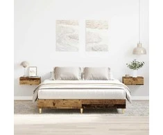 Lova Lovos rėmas be čiužinio, medienos dizaino, 140x200 cm