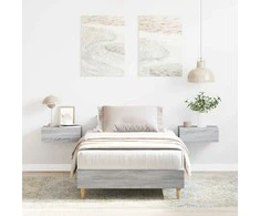 lovos rėmas be čiužinio pilka 100x200 cm inžinerinė mediena