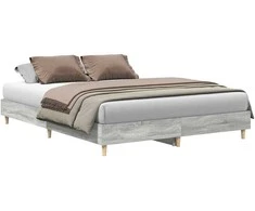 Lova Lovos rėmas be čiužinio, pilkos ąžuolo, 140x200 cm, mediena